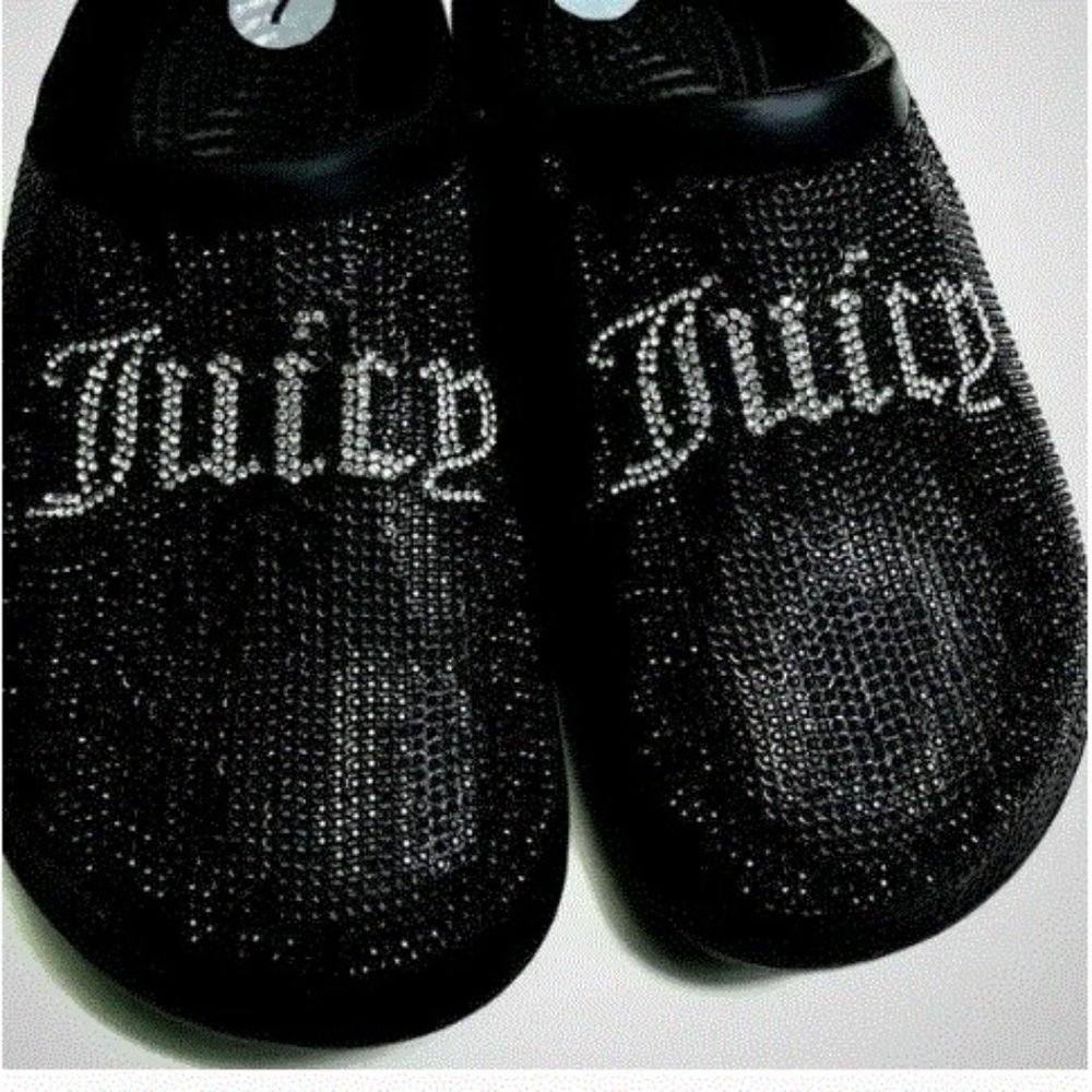 JUICY COUTURE Black Bling Women's Cruz Clogs New without tags